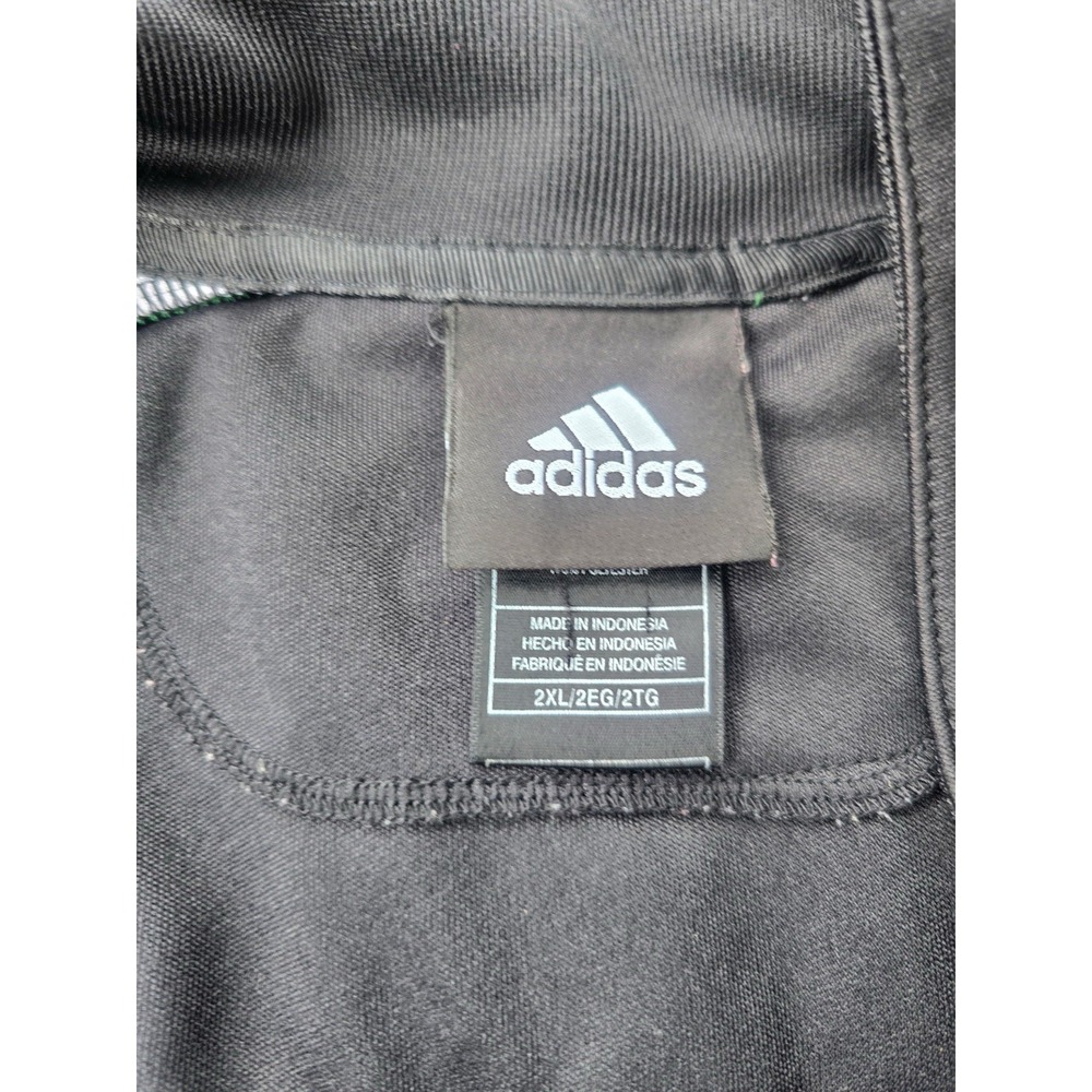 Adidas‎ Boston Celtics Jacket Size 2XL Black Green Full Zip Track Embroidered - Picture 4 of 6